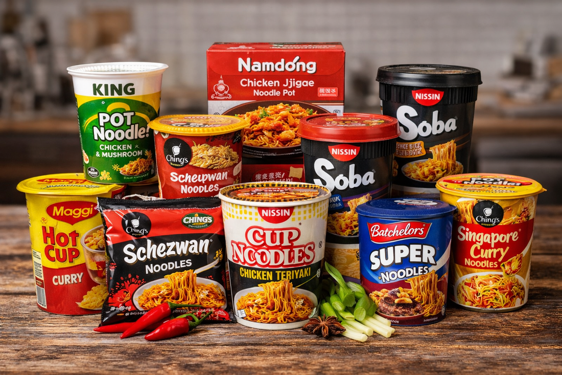 Pot Noodle King Pots Chicken Mushroom Beef Tomato Curry
