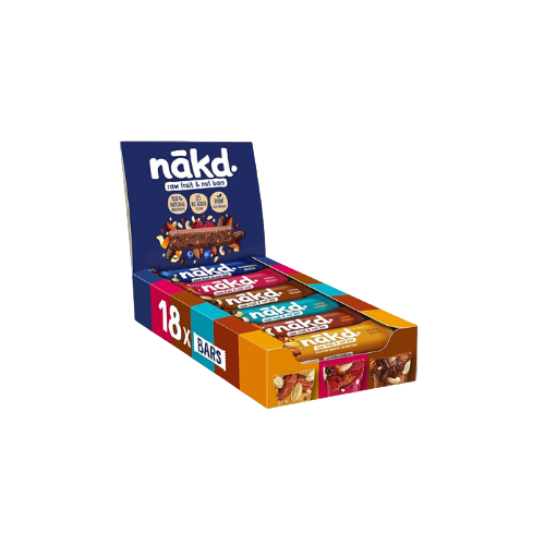 Nakd Fruit & Nut Bar Variety Pack – Vegan, Gluten-Free, Healthy Snack (18 x 35g Bars) – Available at Granddadstore