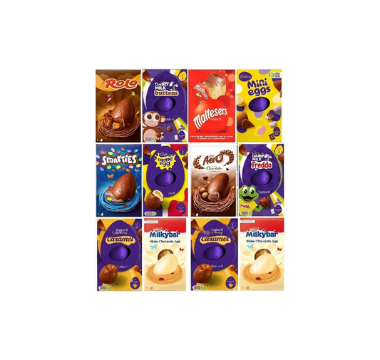 Cadbury medium Easter eggs bundle assorted chocolate selection