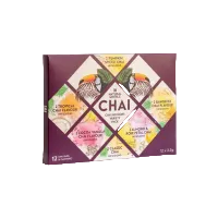 Premium chai bags variety pack with Banoffee, Cocoa Vanilla and Almond Rose chai flavours