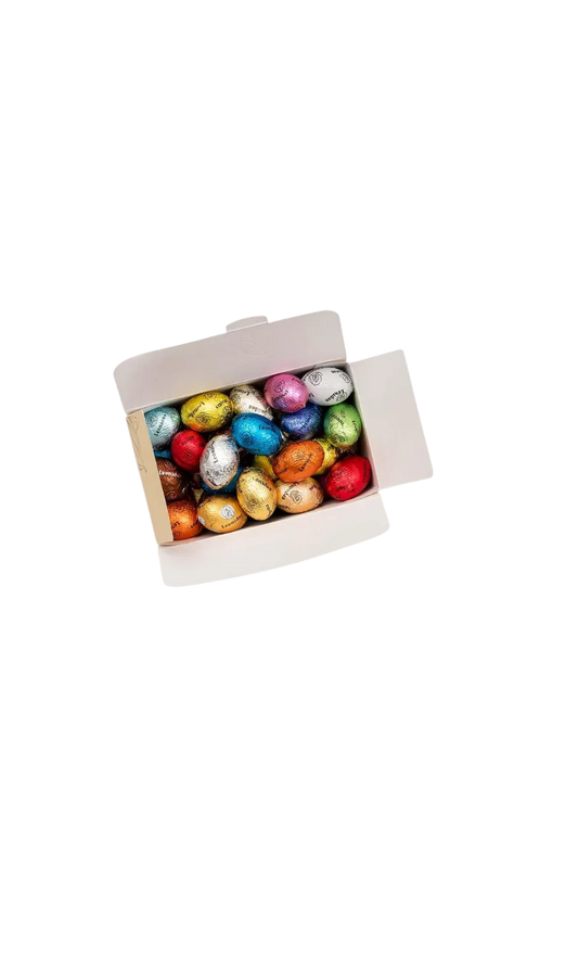 Leonidas Easter Mini Eggs 20 Piece Belgian Milk Dark White Chocolate Assortment with Praline Ganache Caramel Fillings