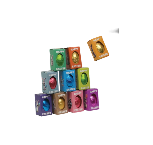 miniature chocolate easter eggs 10 pack novelty gift