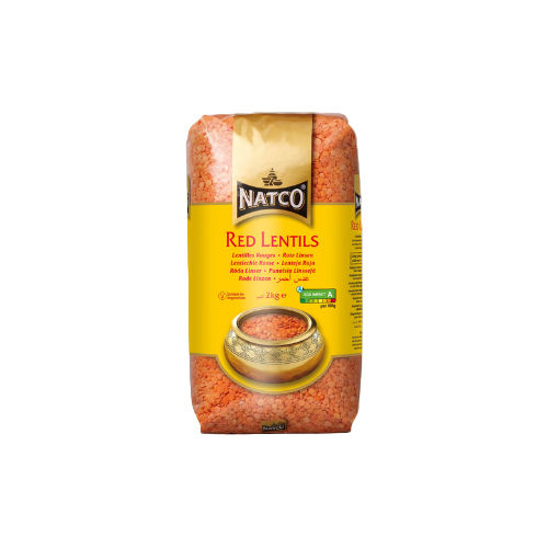Natco Red Lentils 2kg pack – Premium Masoor Dal from GranddadStore