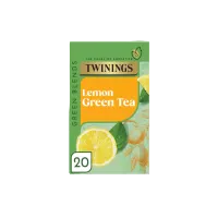 Twinings Lemon Green Tea 20 individually wrapped tea bags refreshing citrus green tea